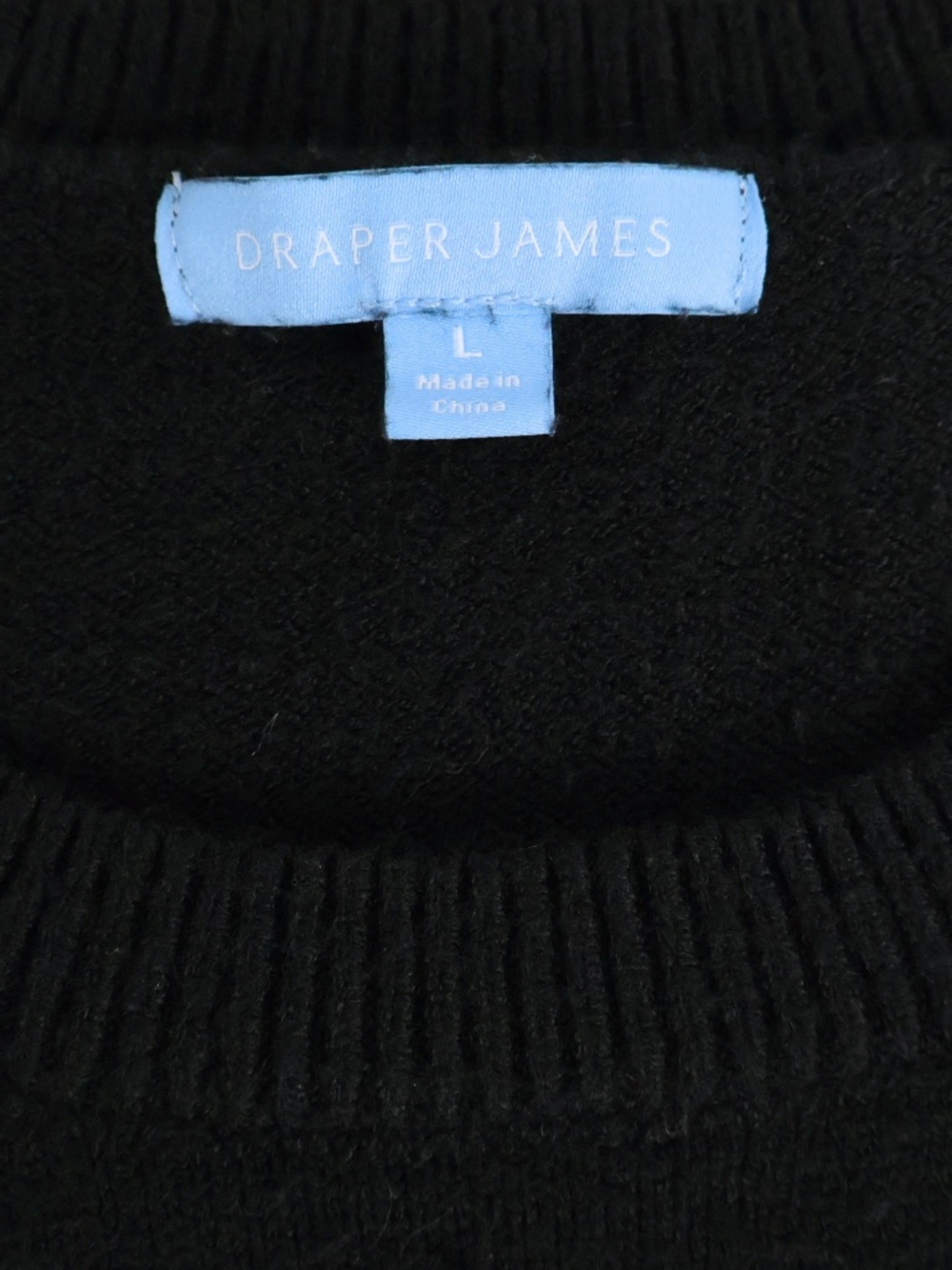 Draper James Black Sweater Large Crystal Embellished Bow Preppy Holiday - Picture 6 of 8